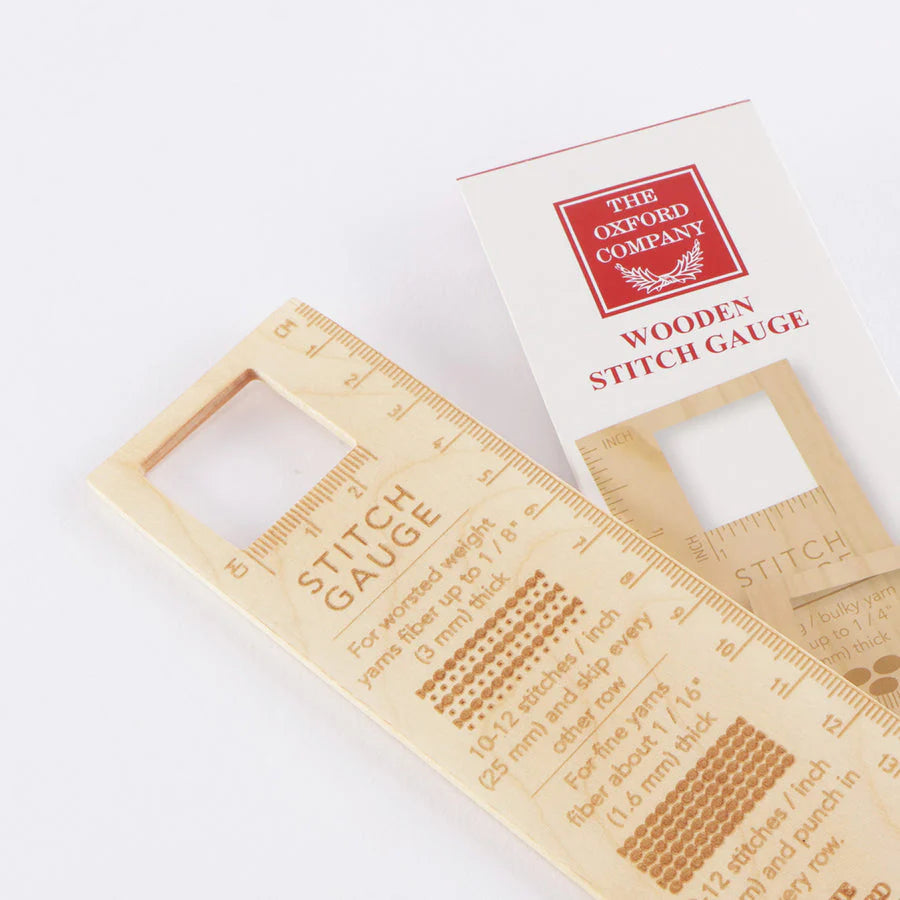 Wooden Stitch Gauge