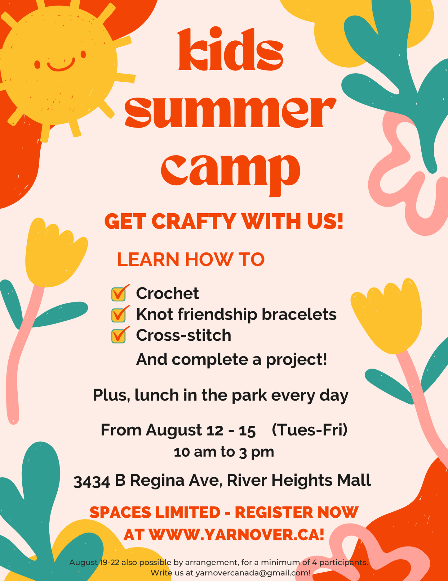 Kids Summer Crafting Camp