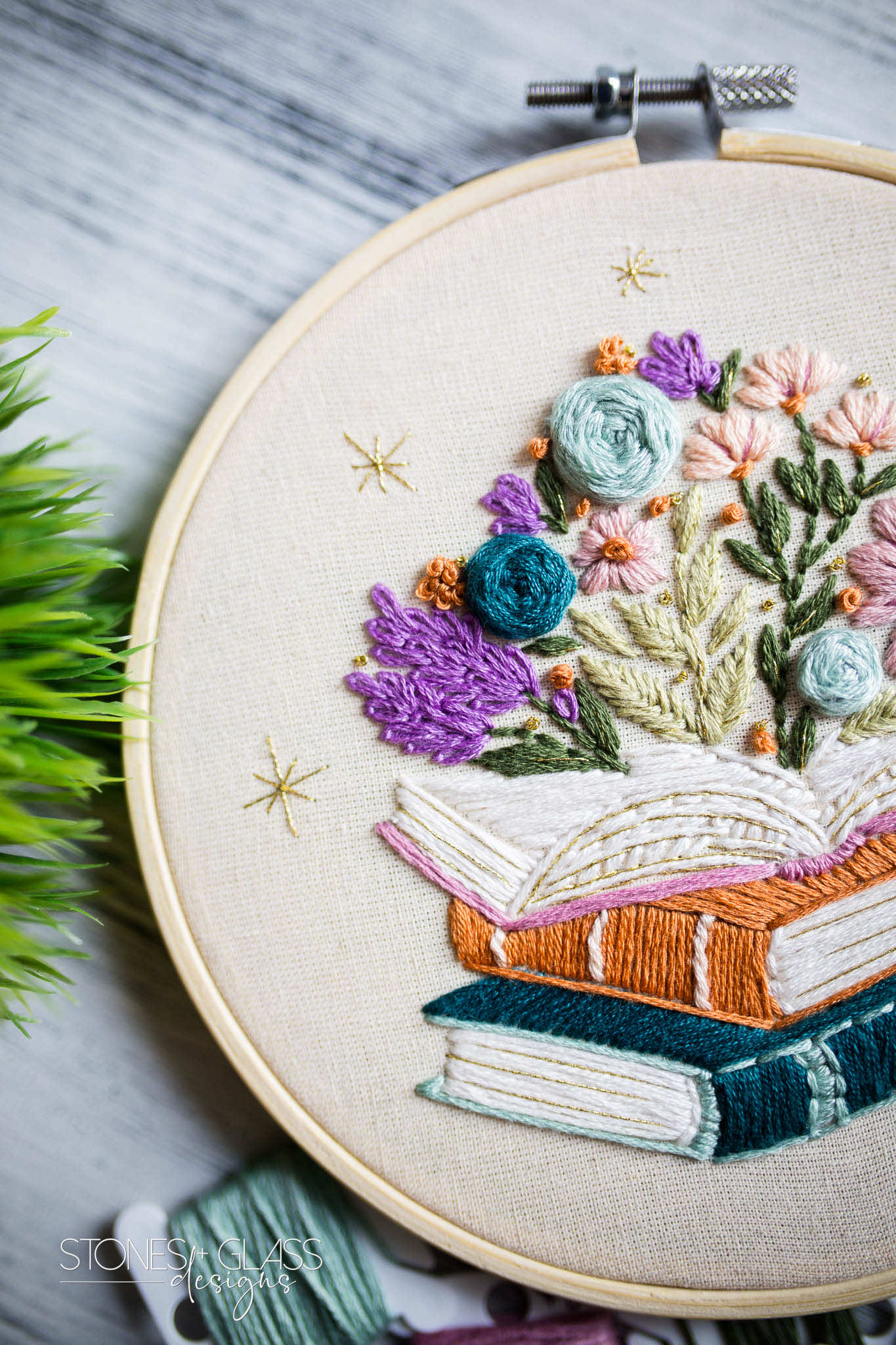 Petals & Pages Embroidery Class - Sept 5th