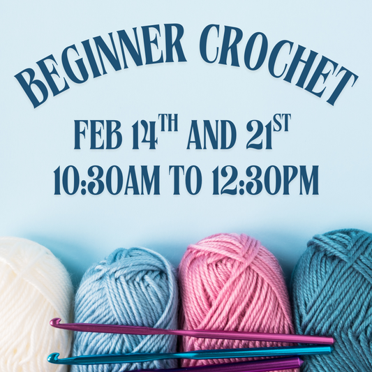 Beginner Crochet Class - Feb 14th and 21st