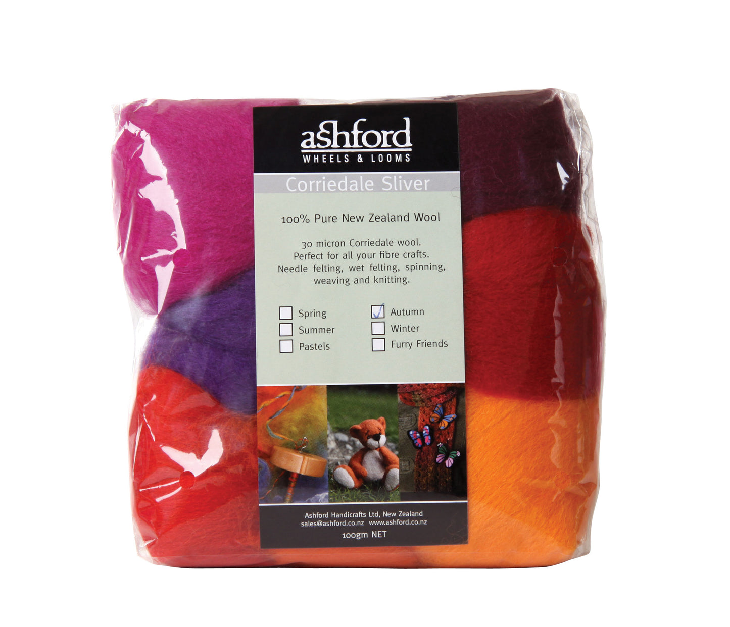 Corriedale 7 Color Wool Packs - 100 gr