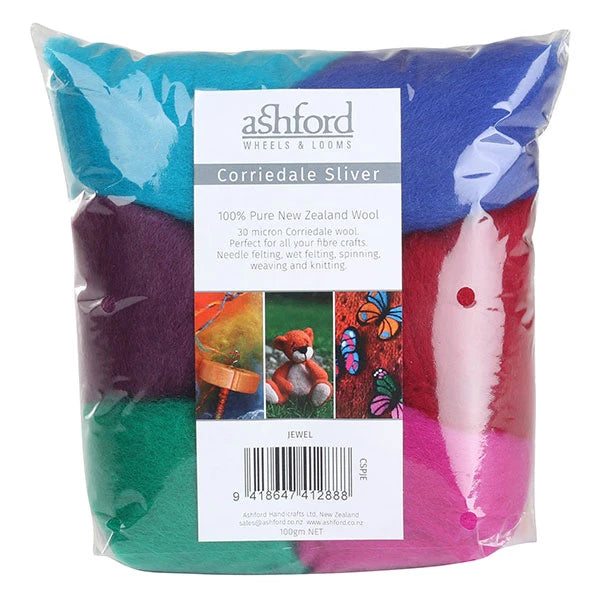 Corriedale 7 Color Wool Packs - 100 gr