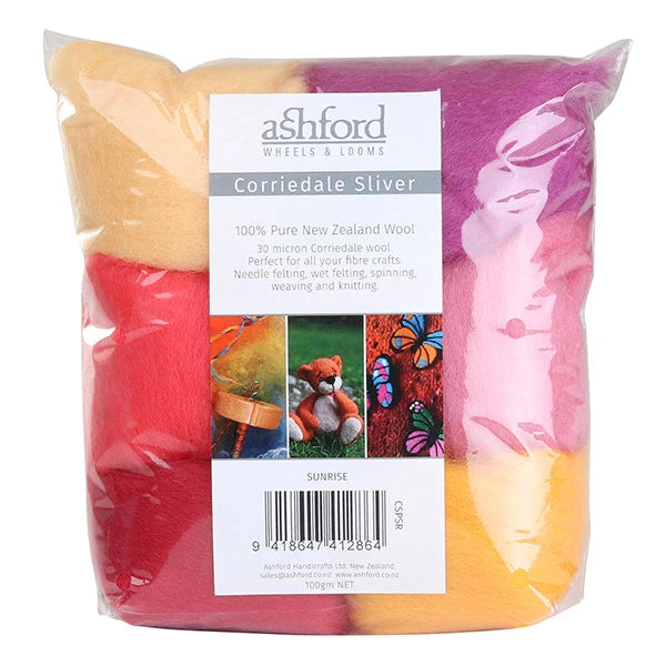 Corriedale 7 Color Wool Packs - 100 gr