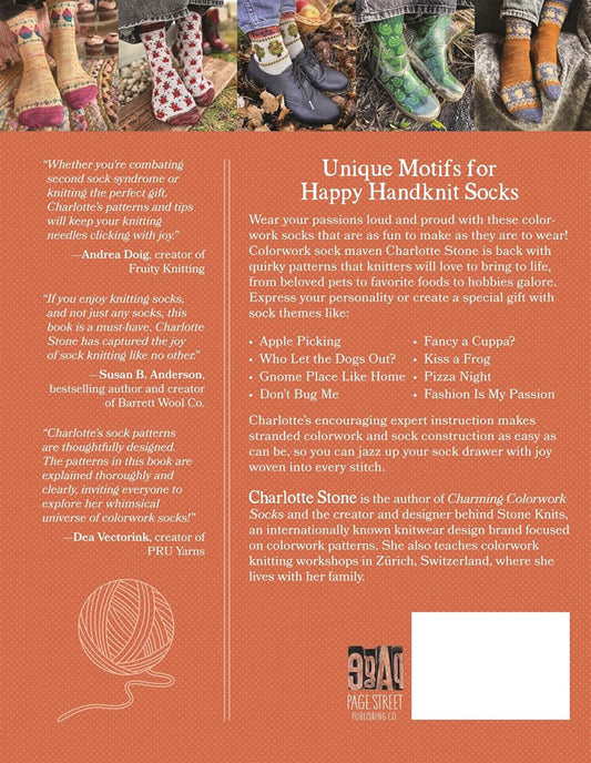 Joyful Colorwork Socks by Charlotte Stone