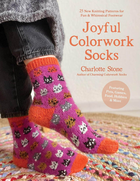 Joyful Colorwork Socks by Charlotte Stone