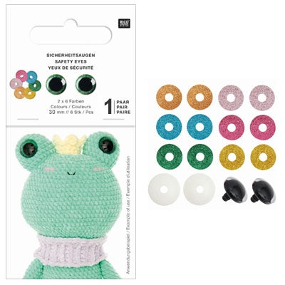Rico Glitter Safety Eyes