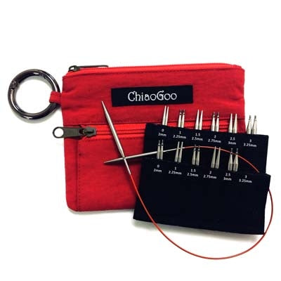 ChiaoGoo Shorties Red Interchangeable Set