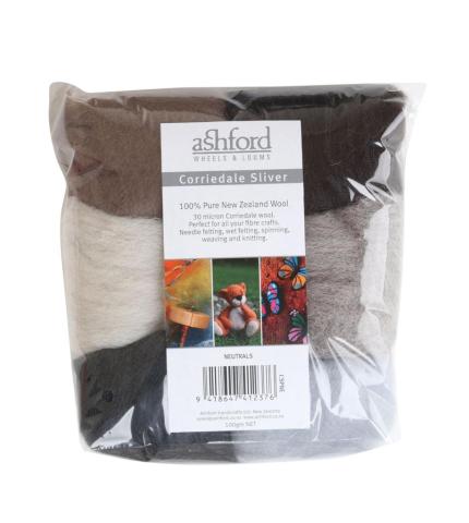 Corriedale 7 Color Wool Packs - 100 gr