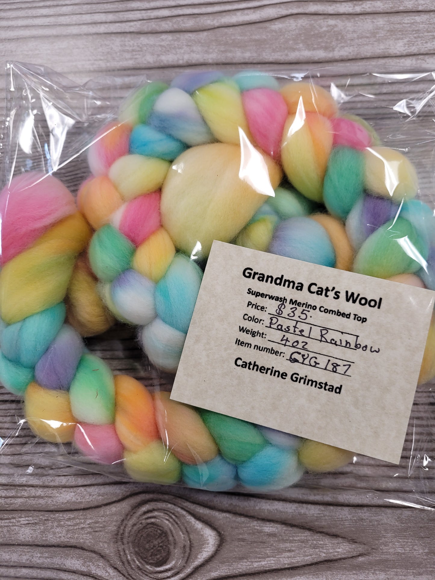 Grandma Cat's Wool Roving