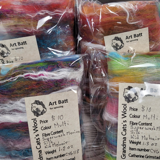 Art Batts by Grandma Cats's Wool