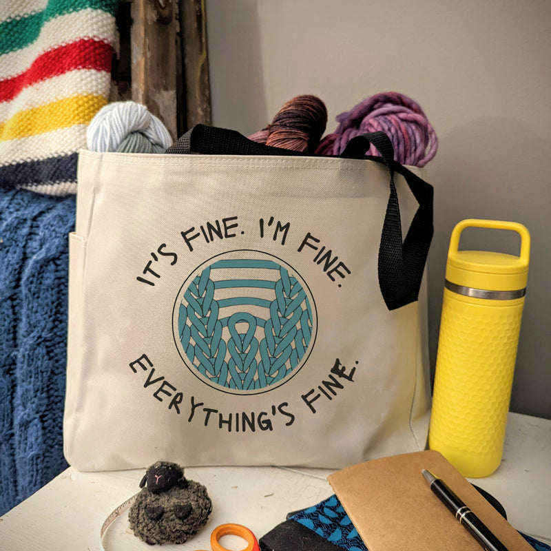 Large Tote Bag by Pine & Purl