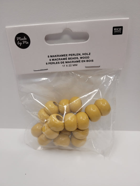 Colored Macrame Beads
