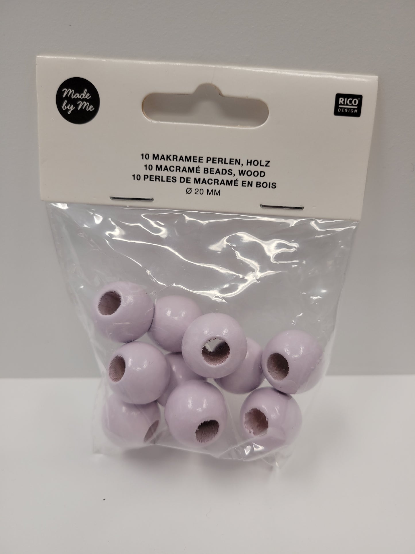 Colored Macrame Beads