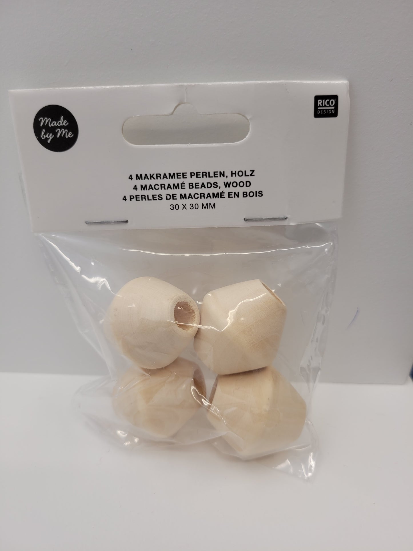 Macrame Bead Natural