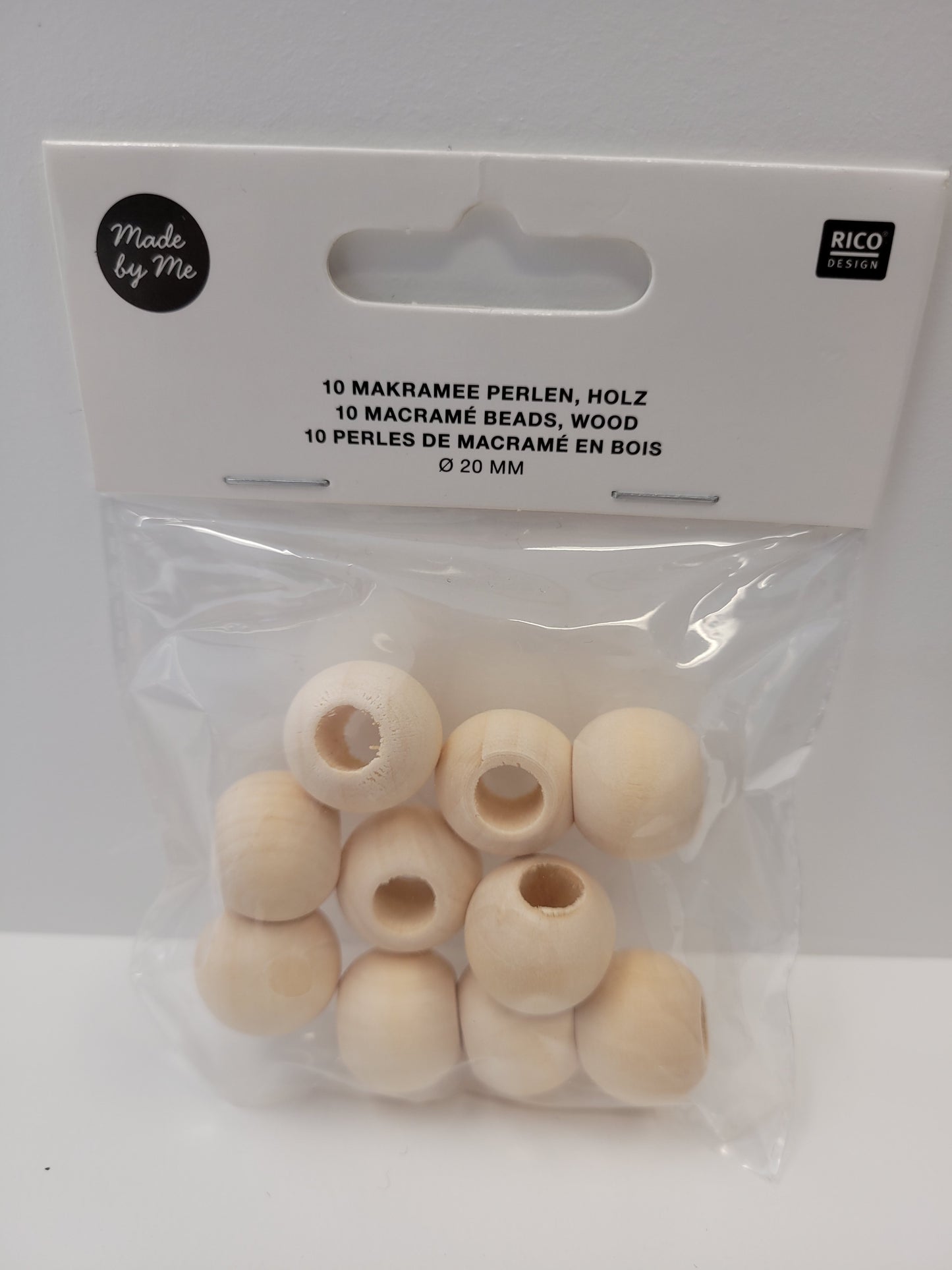 Macrame Bead Natural