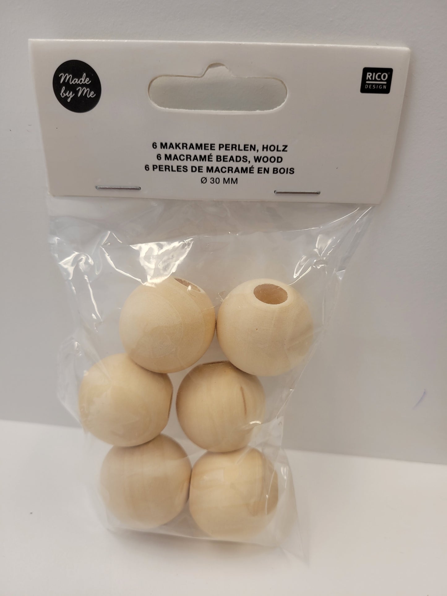 Macrame Bead Natural