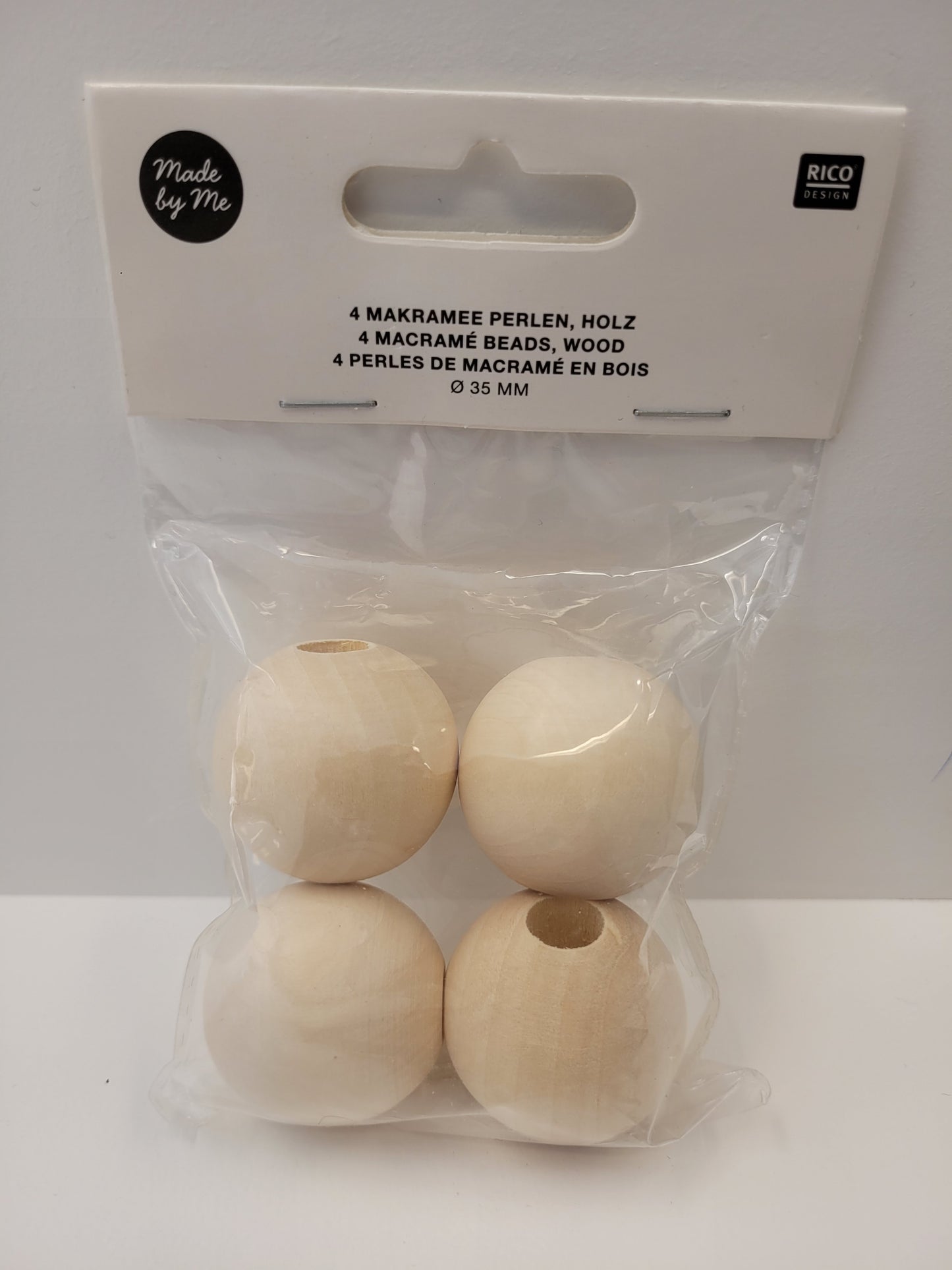 Macrame Bead Natural
