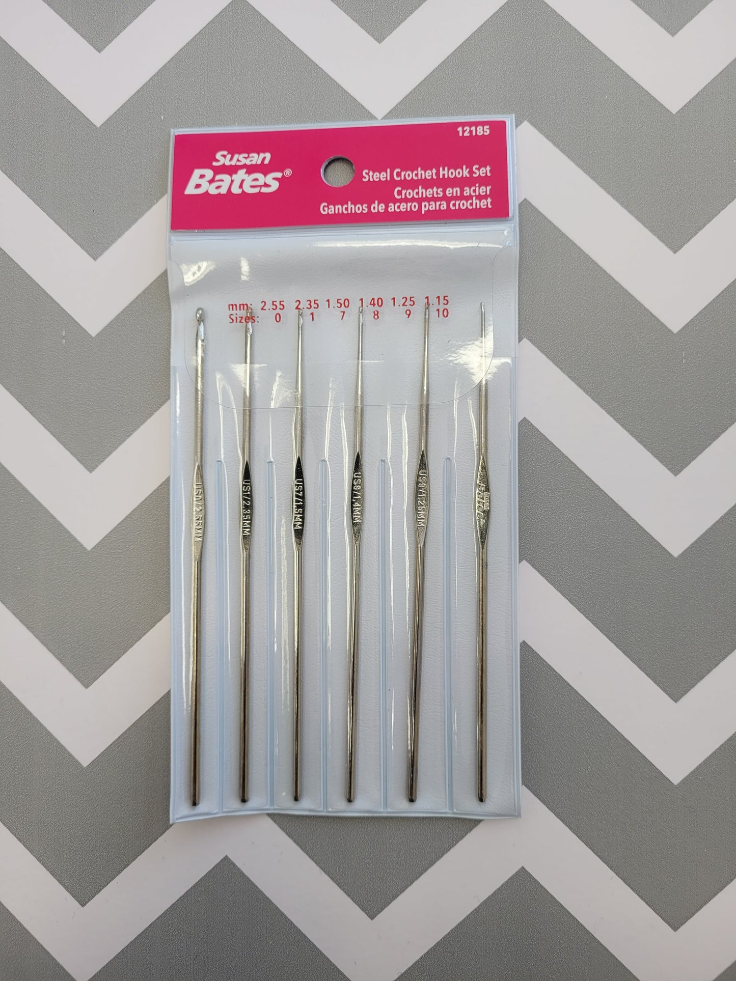 Susan Bates Steel Crochet Hook Set
