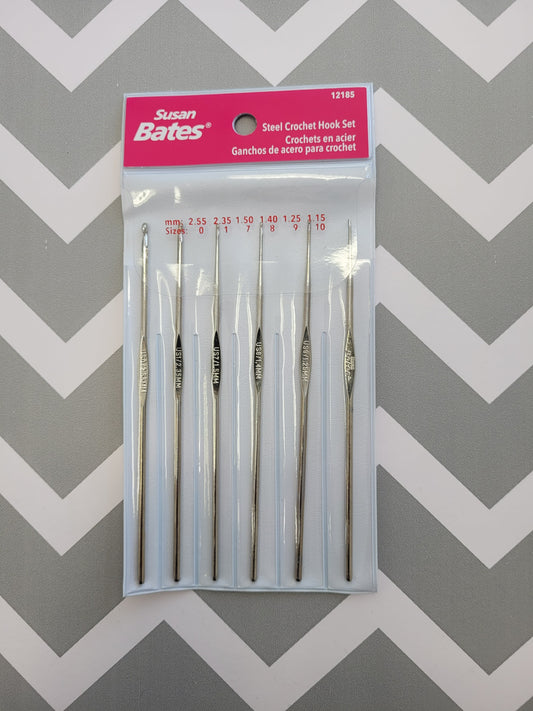 Susan Bates Steel Crochet Hook Set