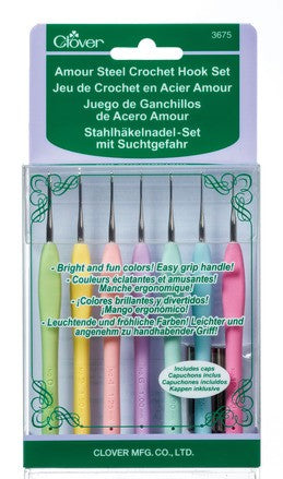 Clover Amour Steel Crochet Hook Set