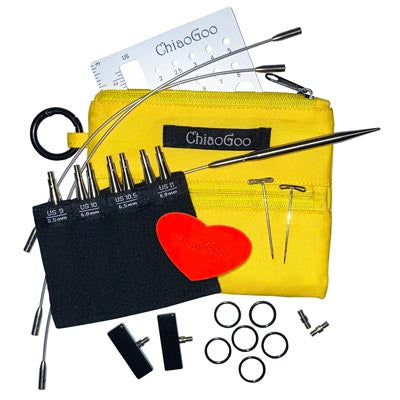 ChiaoGoo Yellow Shorties Interchangeable Set