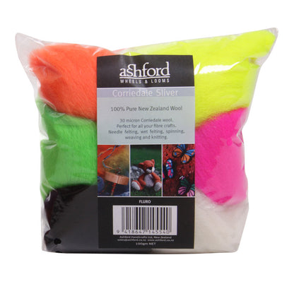 Corriedale 7 Color Wool Packs - 100 gr