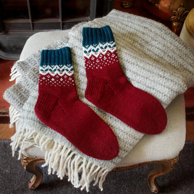 The Festive Mistletoe Sock Kit