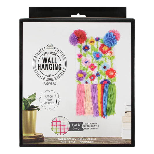 Latch Hook Flower Wall Hanging Kit