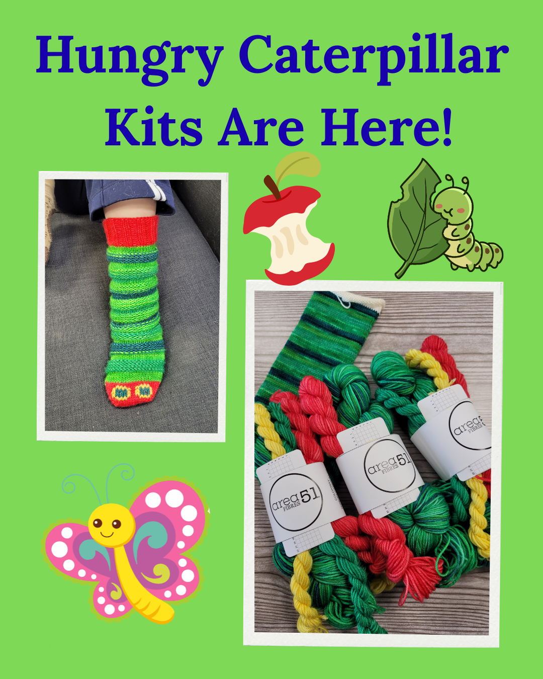 Hungry Caterpillar Sock Sets