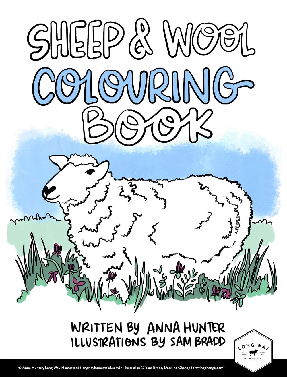 Sheep & Wool Colouring Book