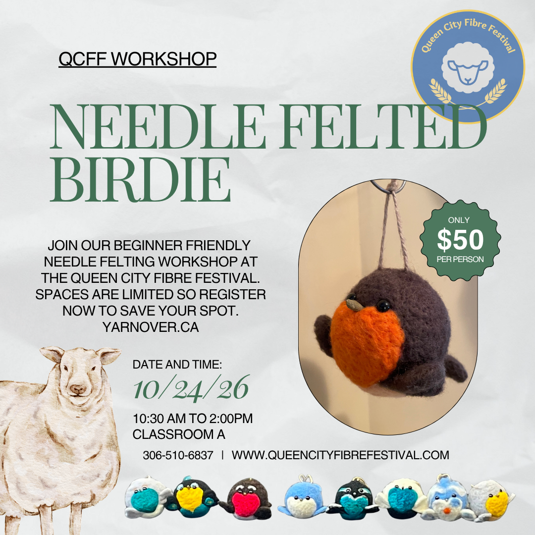 Needle Felted Birdie - QCFF Workshop