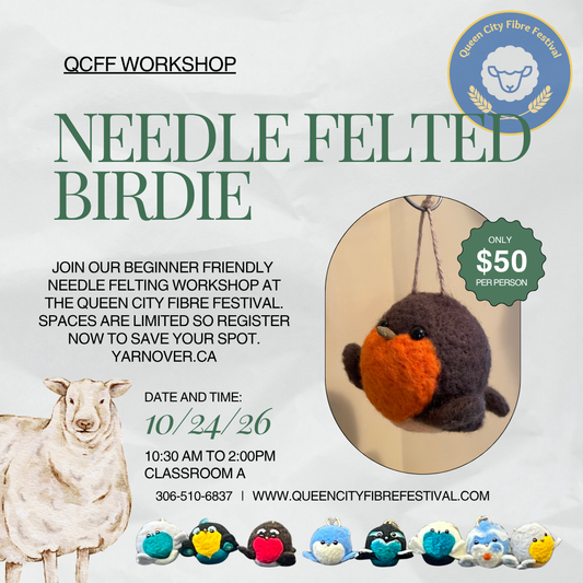 Needle Felted Birdie - QCFF Workshop