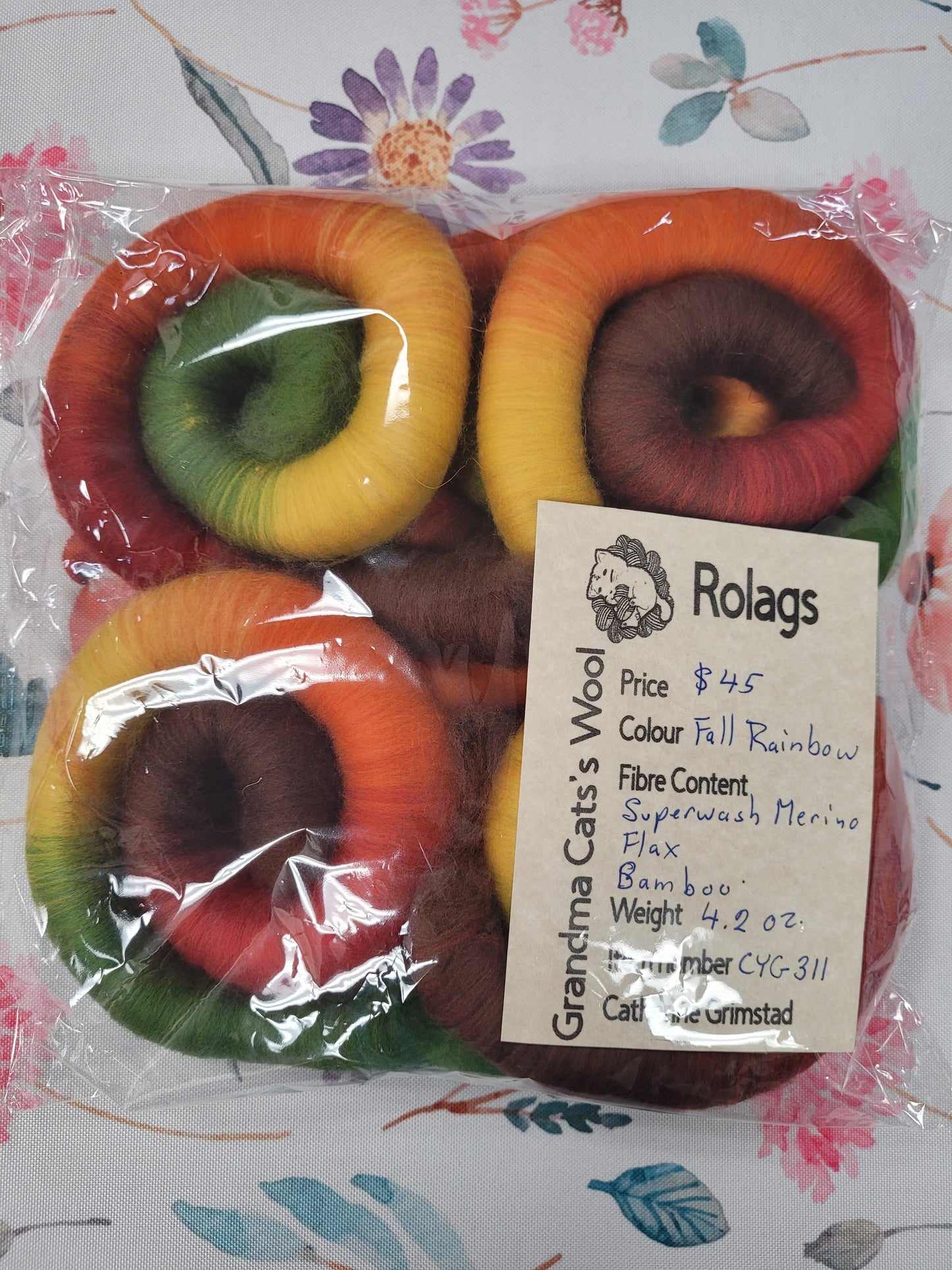 Grandma Cat's Wool Rolags