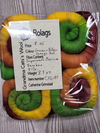 Grandma Cat's Wool Rolags