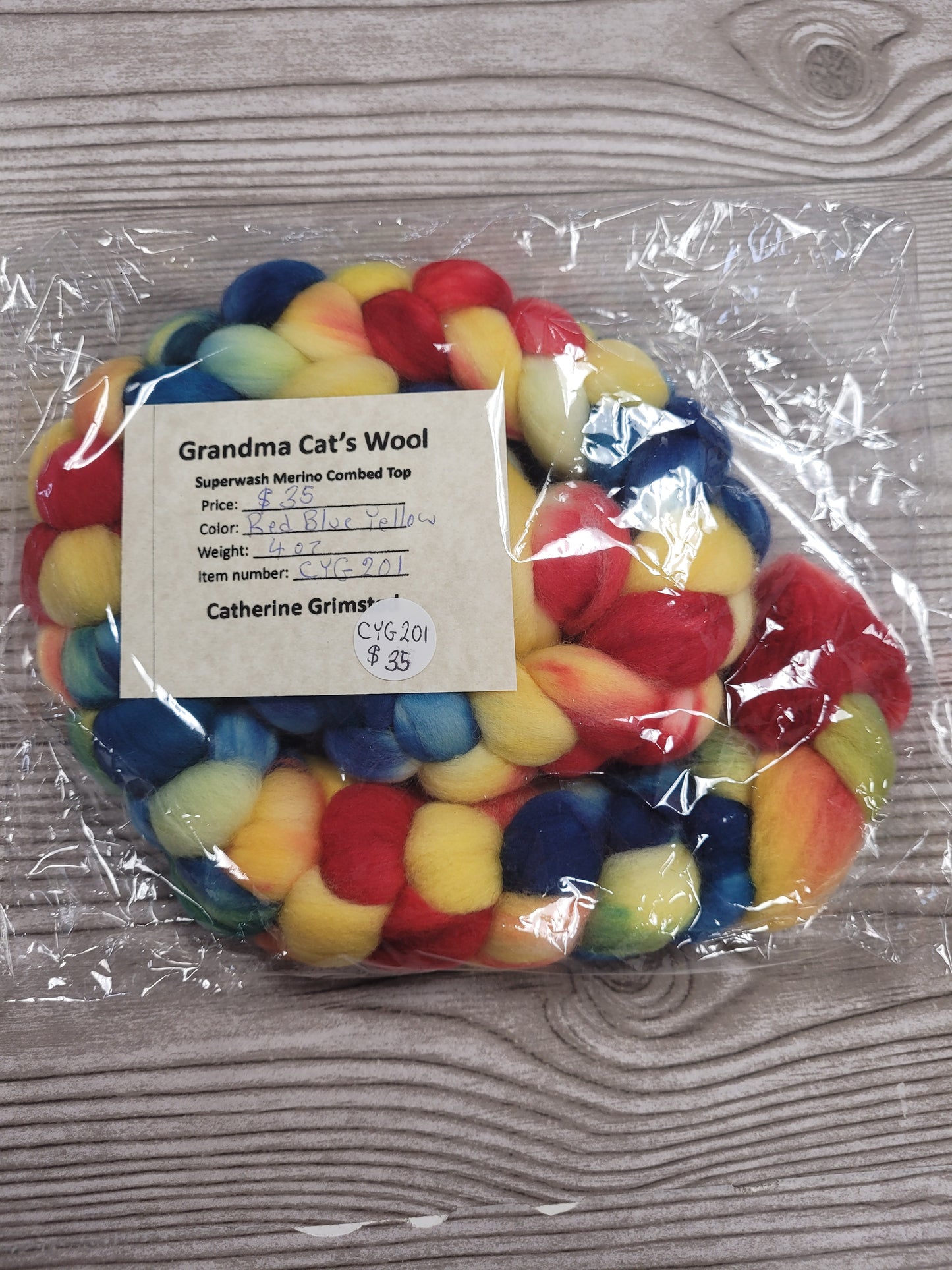 Grandma Cat's Wool Roving