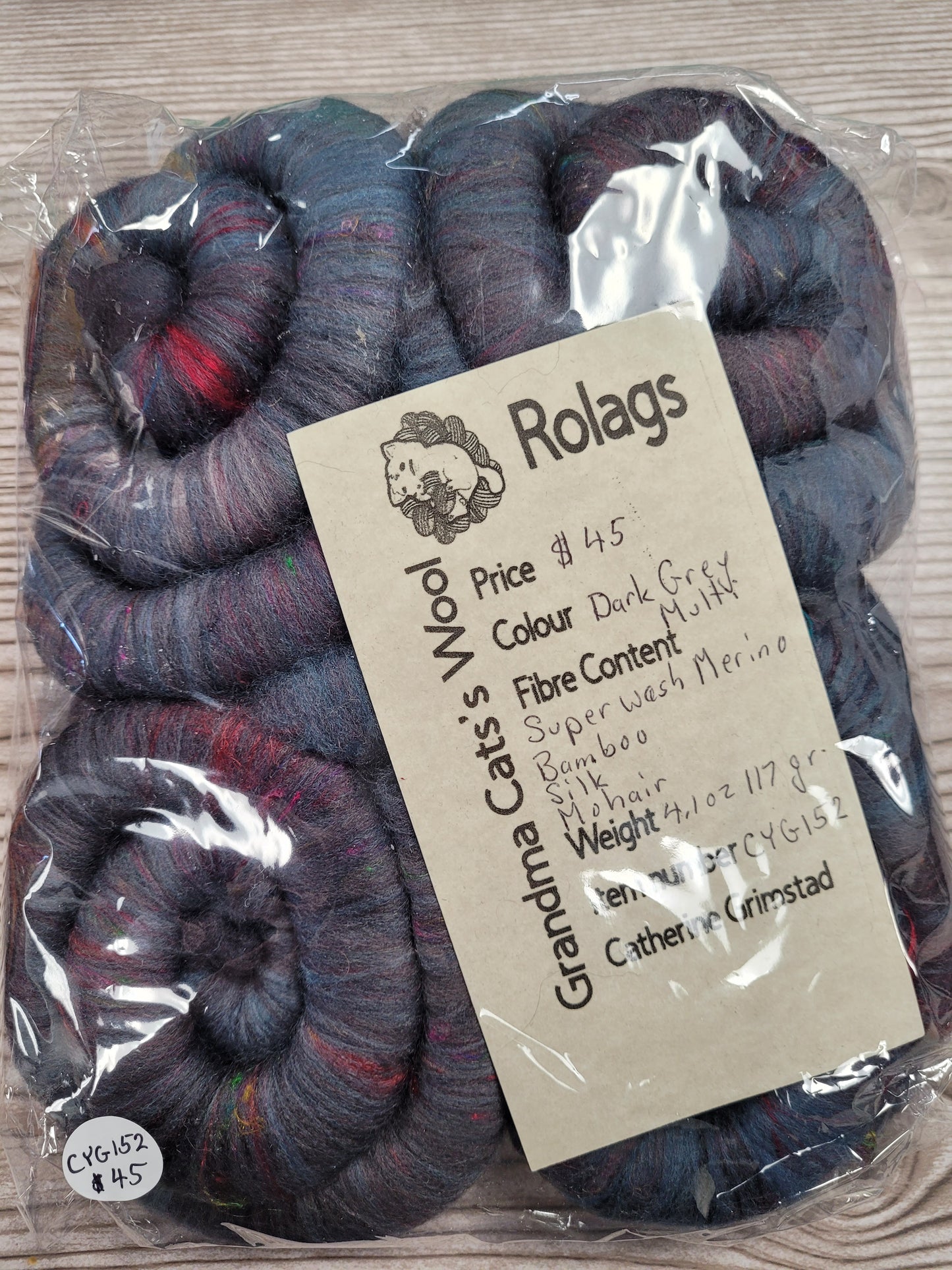 Grandma Cat's Wool Rolags