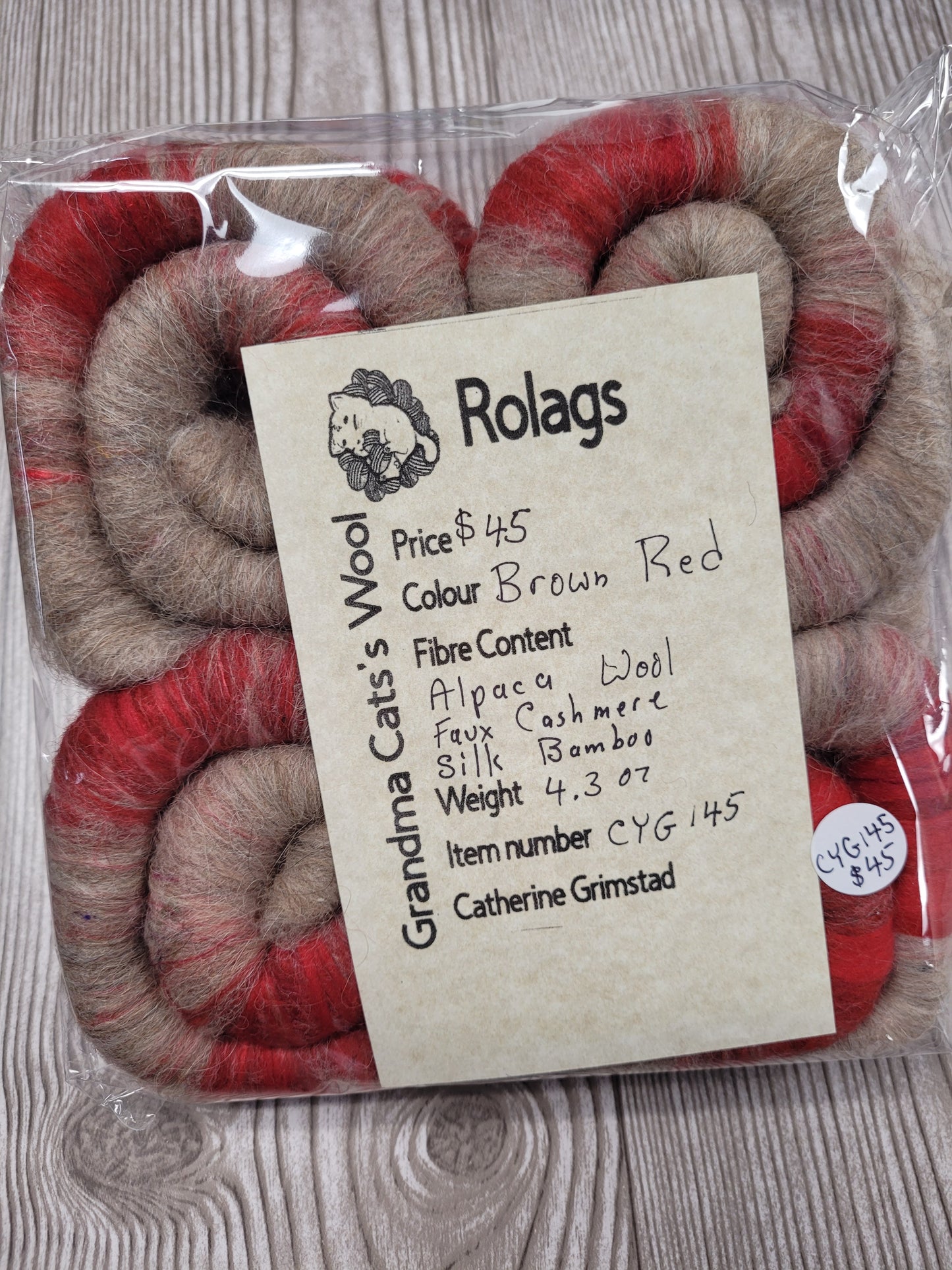 Grandma Cat's Wool Rolags