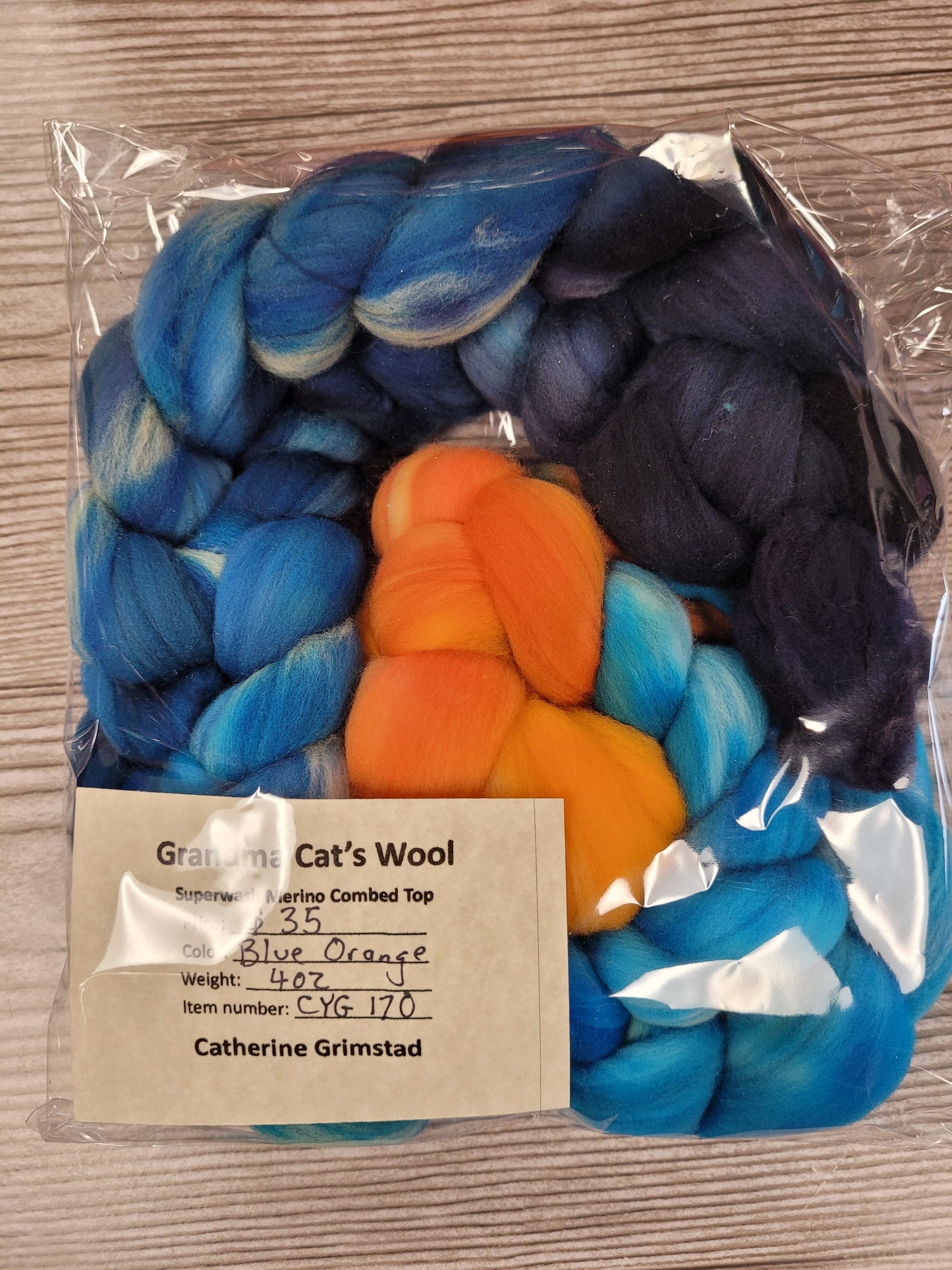 Grandma Cat's Wool Roving