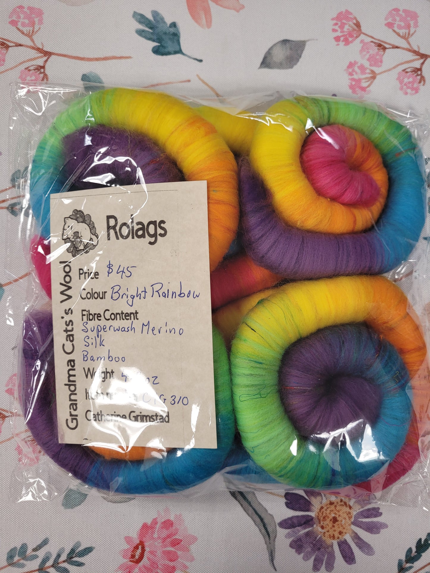 Grandma Cat's Wool Rolags