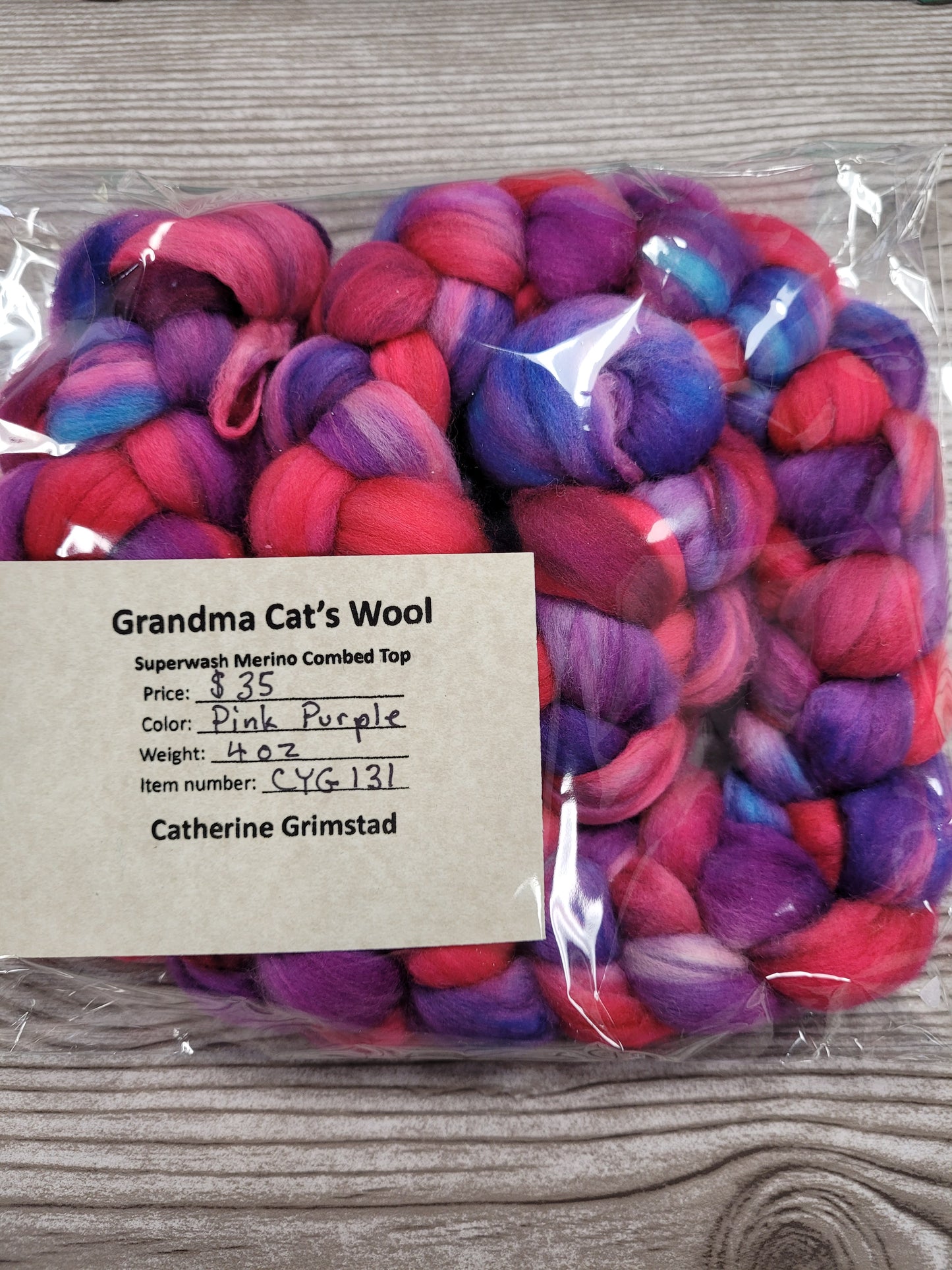Grandma Cat's Wool Roving