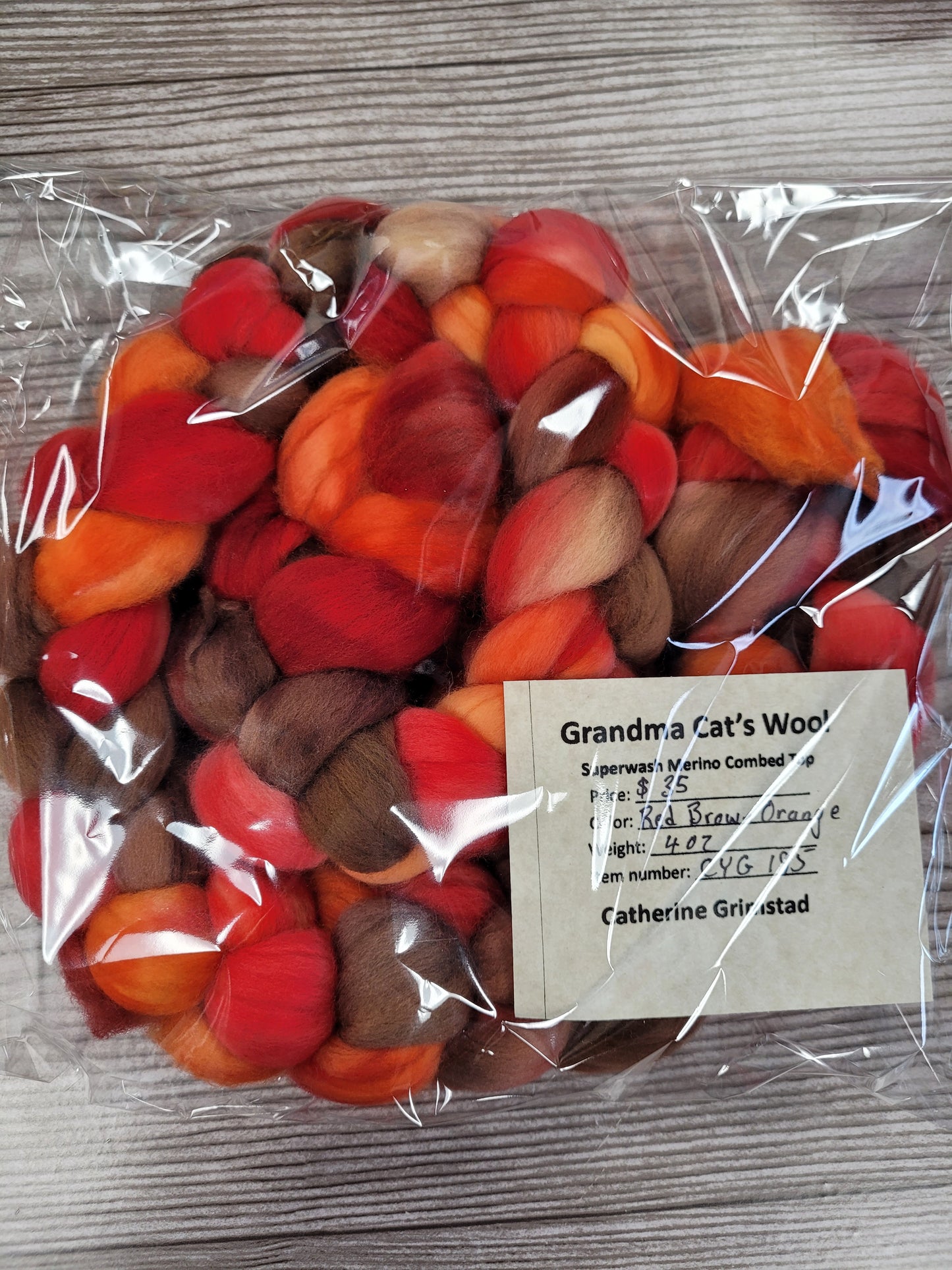 Grandma Cat's Wool Roving