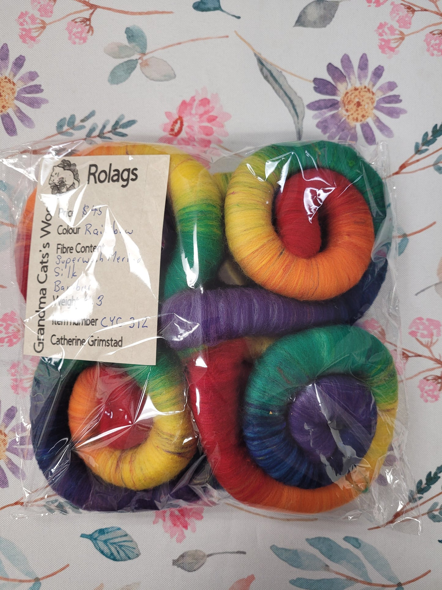 Grandma Cat's Wool Rolags