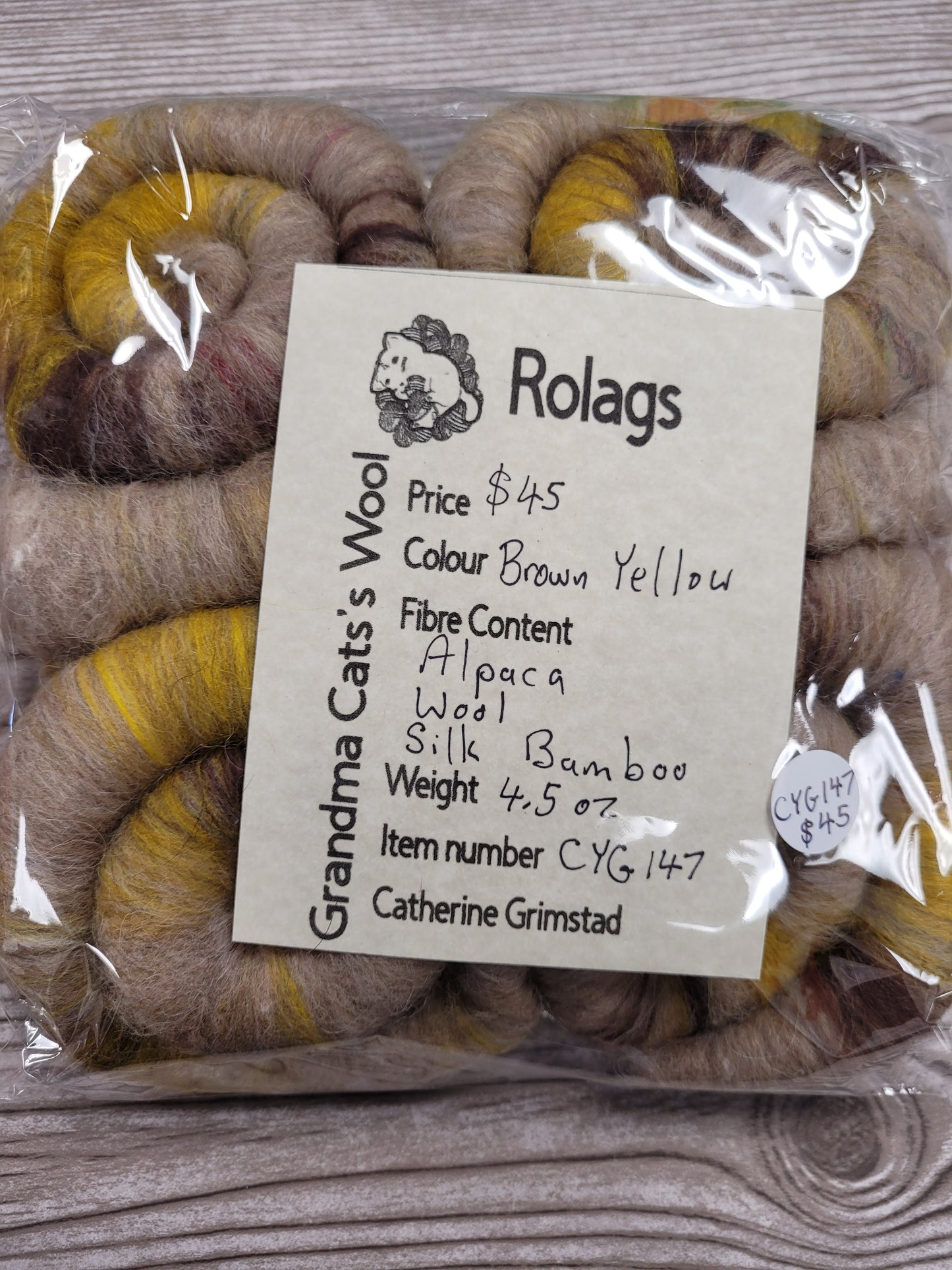 Grandma Cat's Wool Rolags