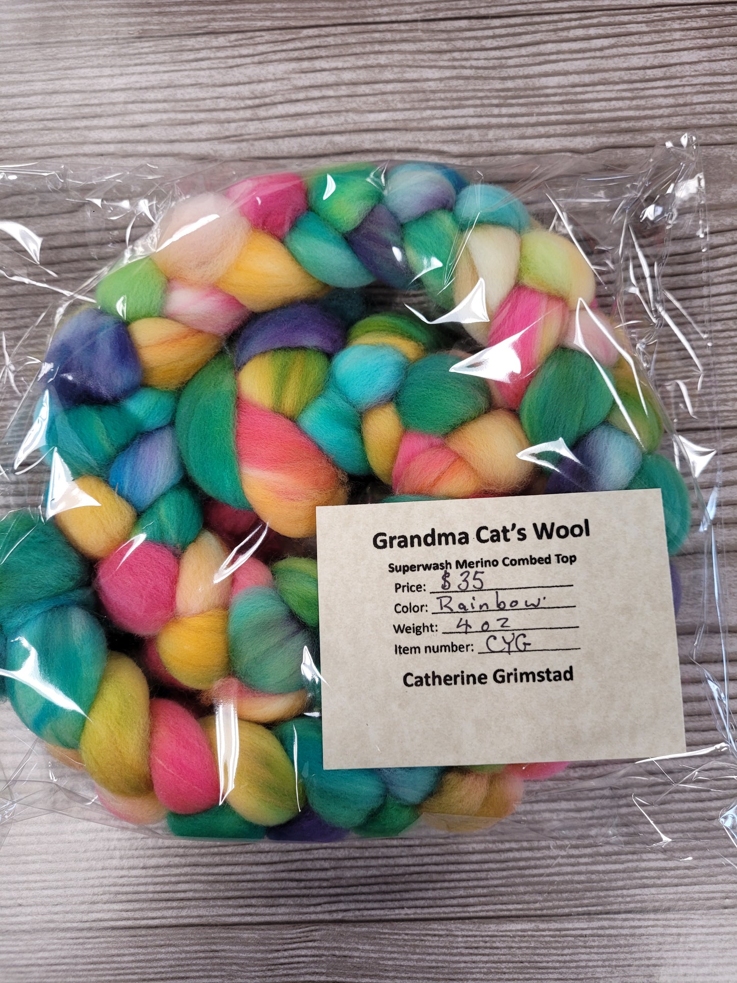 Grandma Cat's Wool Roving