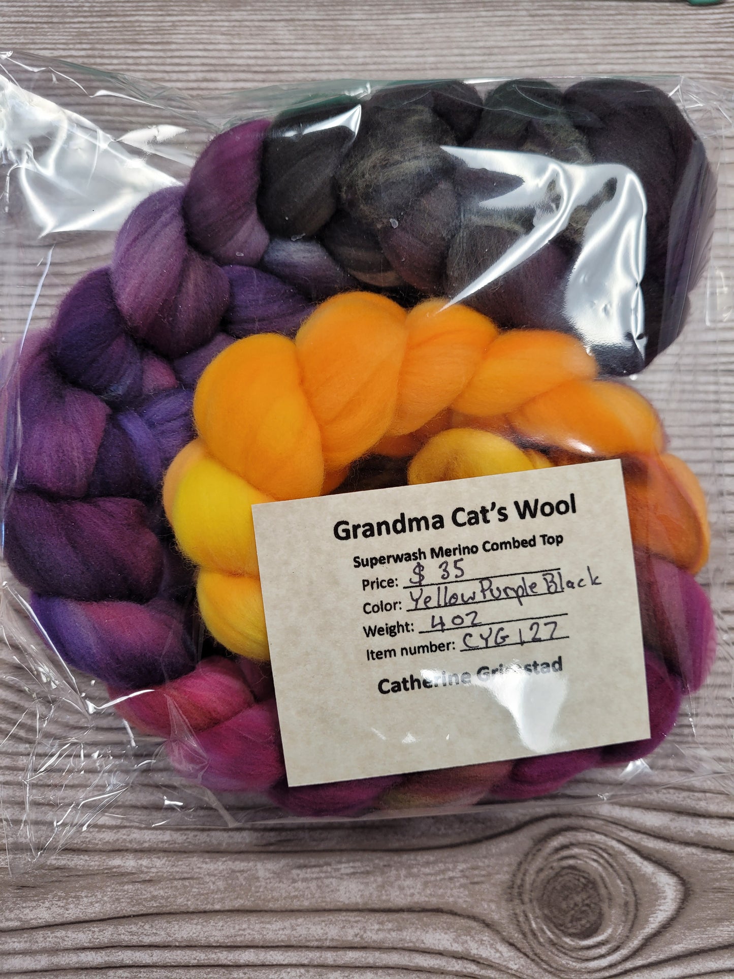Grandma Cat's Wool Roving