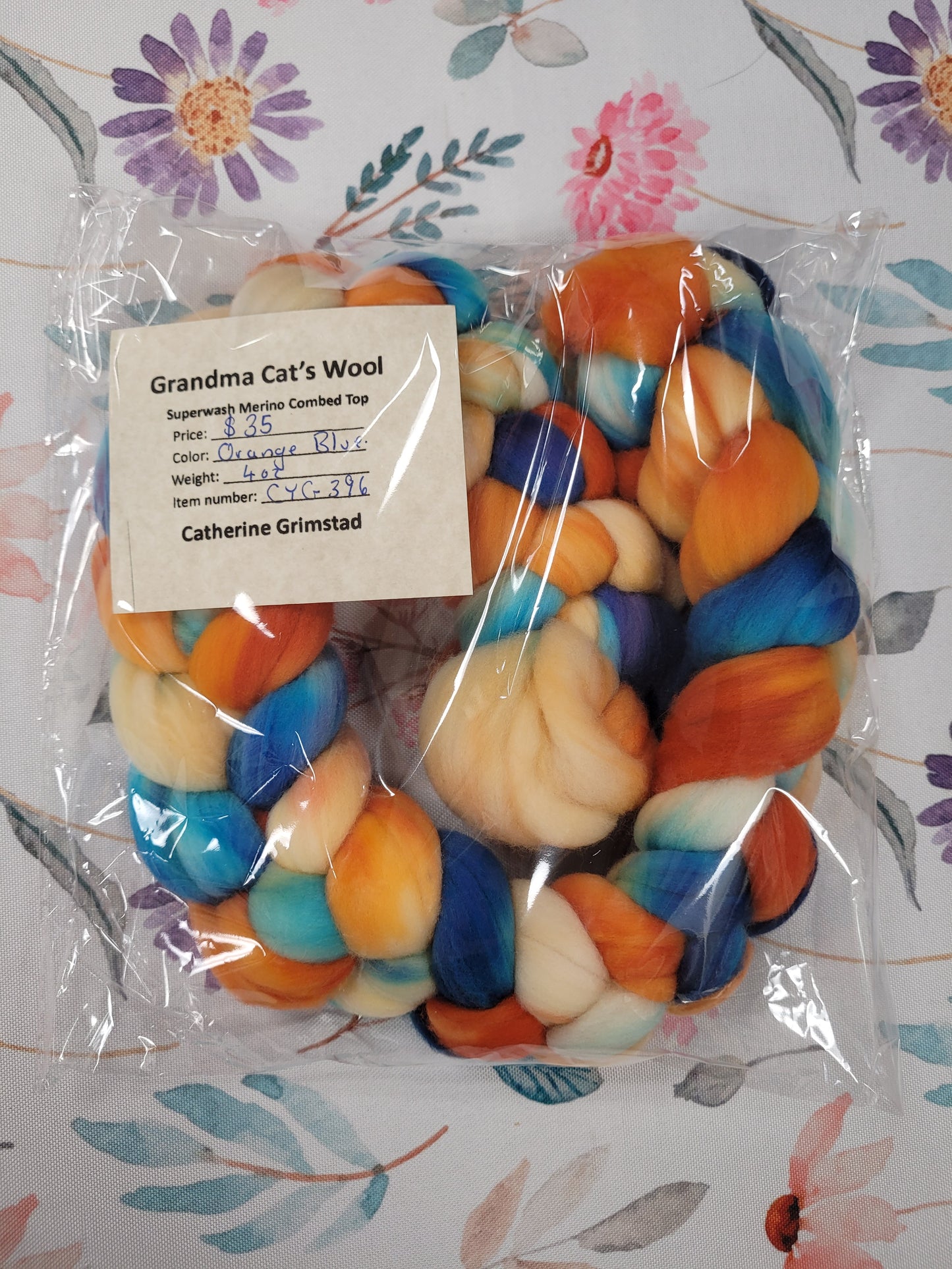 Grandma Cat's Wool Roving
