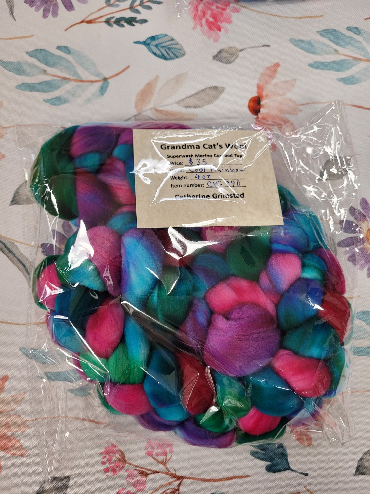 Grandma Cat's Wool Roving