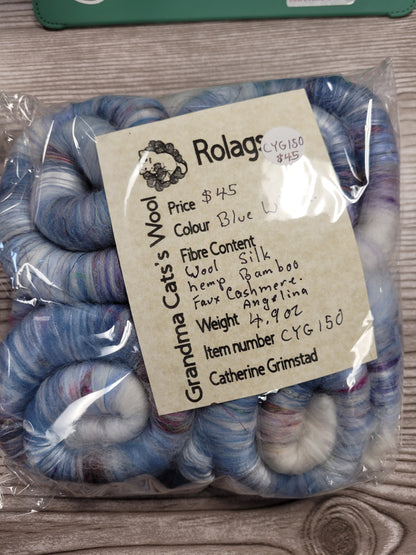 Grandma Cat's Wool Rolags