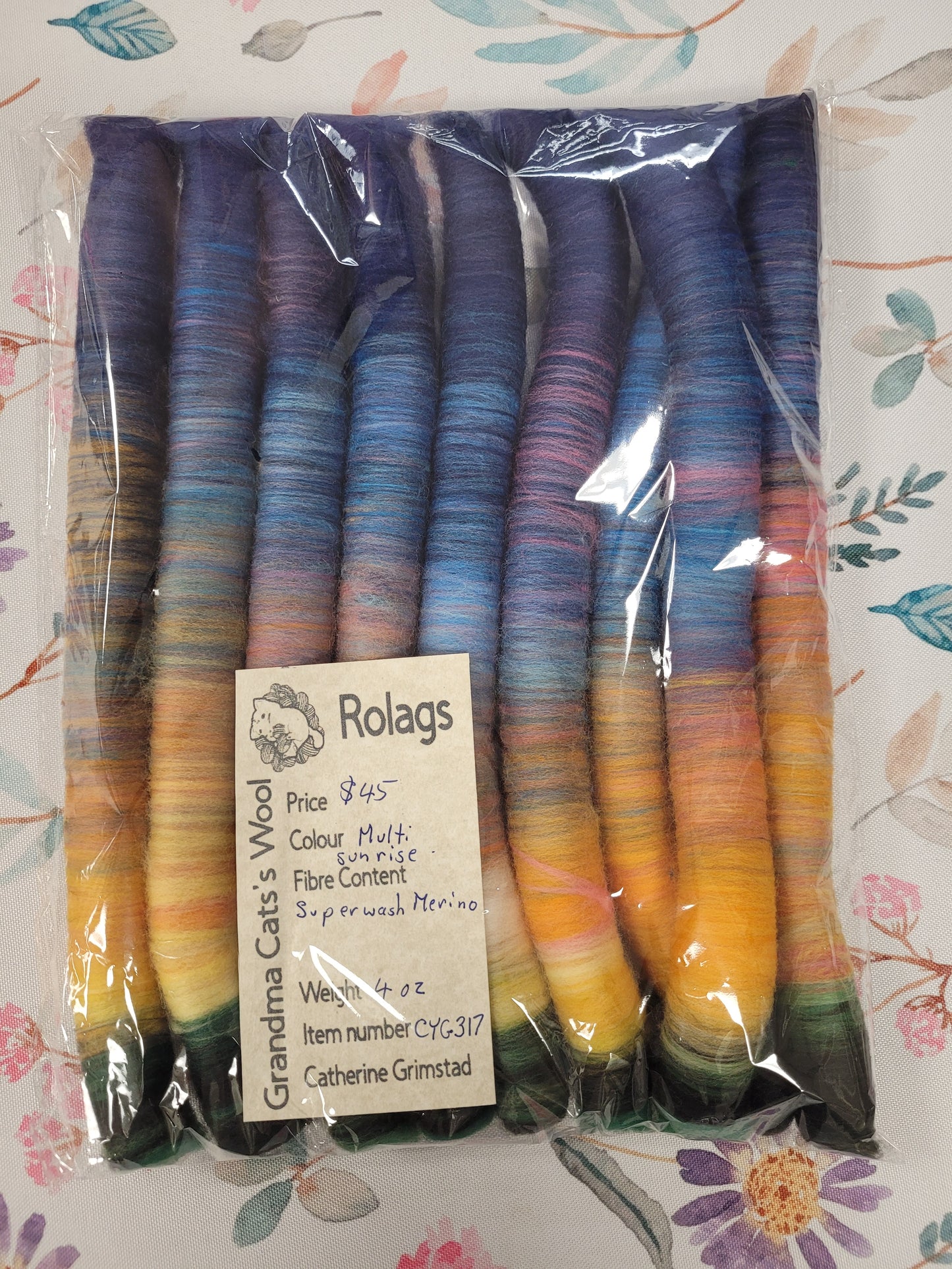 Grandma Cat's Wool Rolags