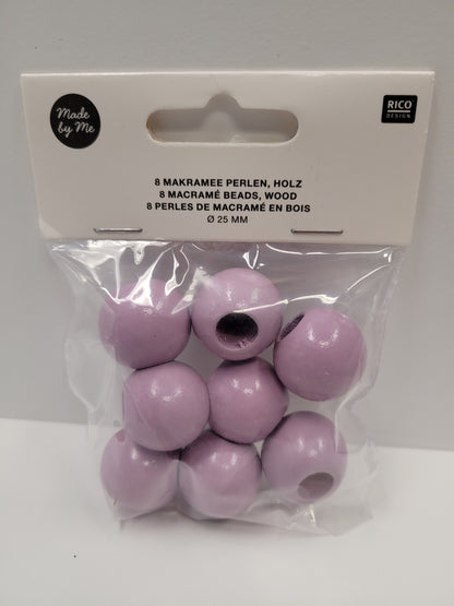 Colored Macrame Beads